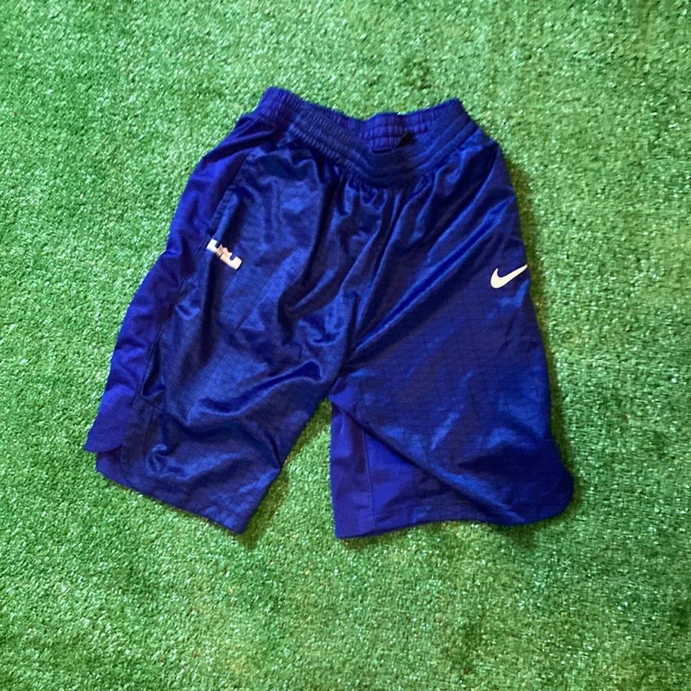 Blue Lebron Nike shorts